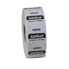 National Checking 1"x1" Trilingual Black Sunday Permanent Label, PK1000 P107R